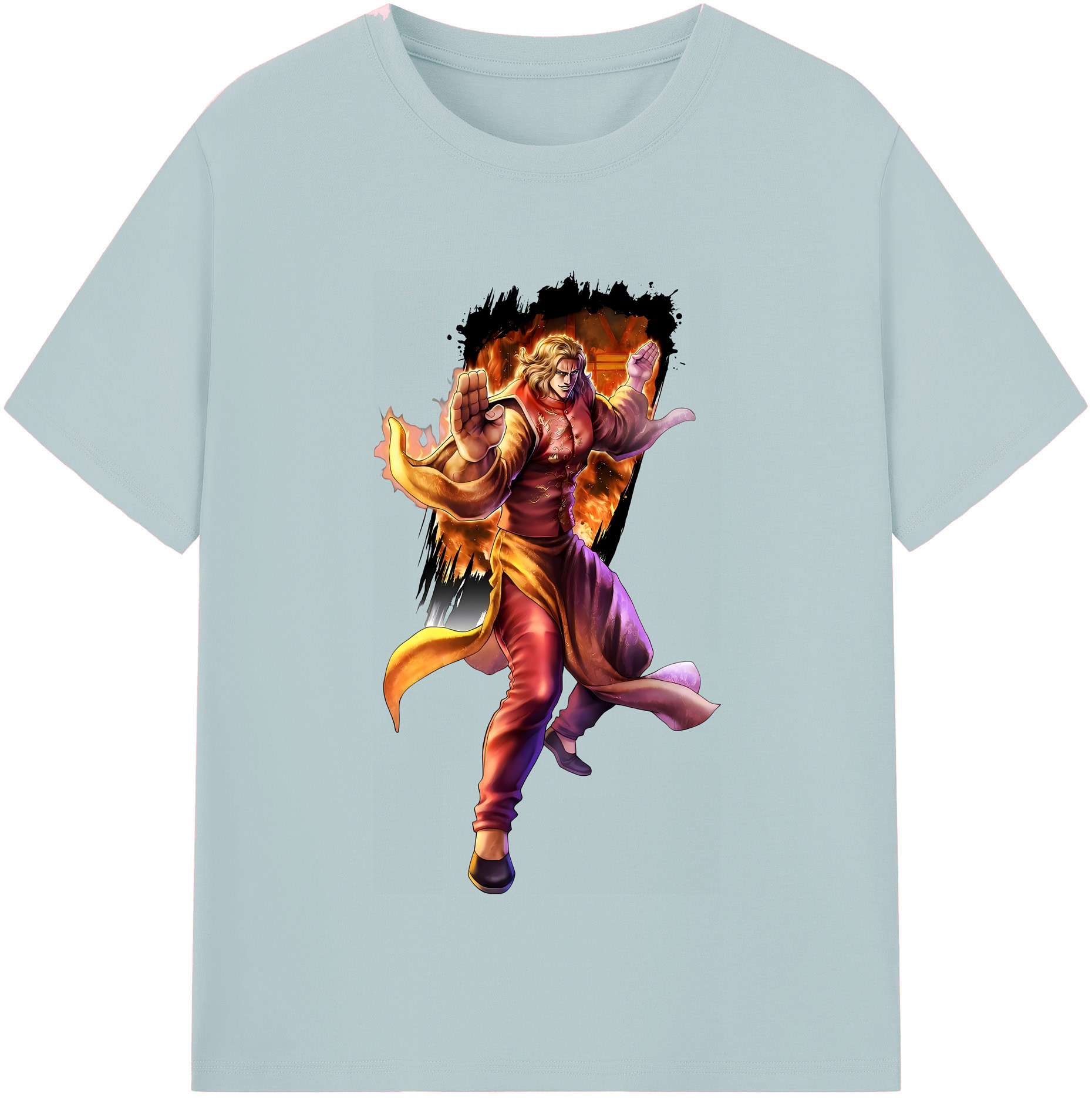 （画像用） 北斗の拳 Fist of the North Star 綿100％半袖Tシャツ（フロントプリント）